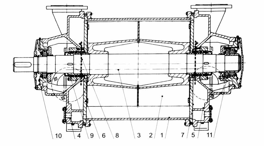 2BE1水环式九游 SPORTS内部结构图